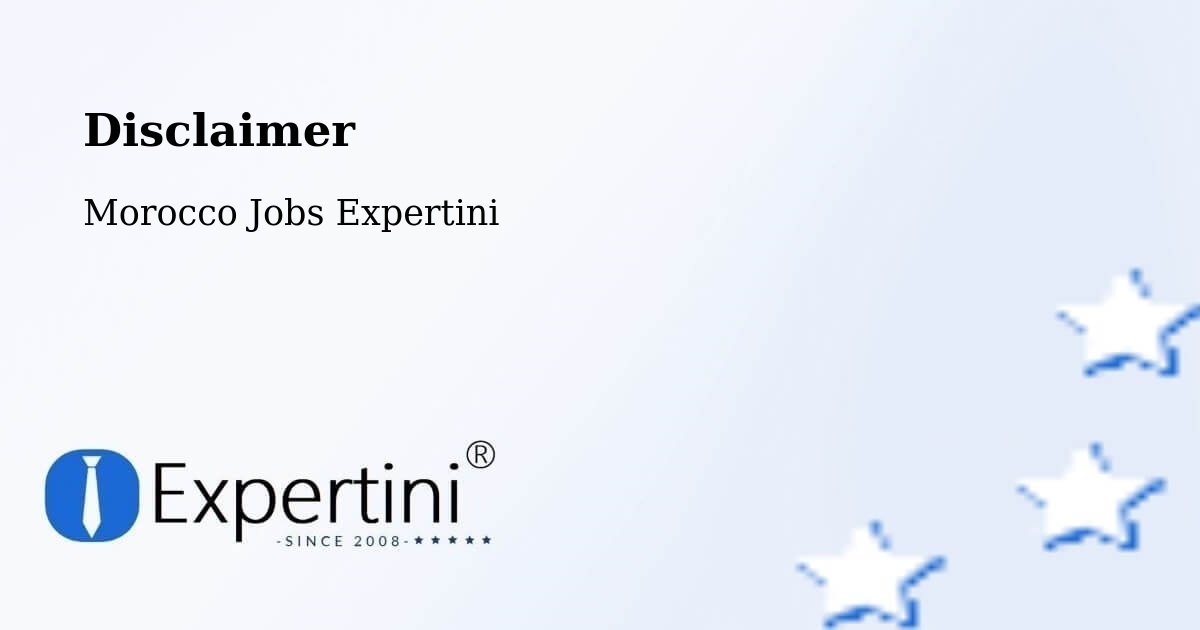 Disclaimer – Oued Laou - Morocco Jobs Expertini